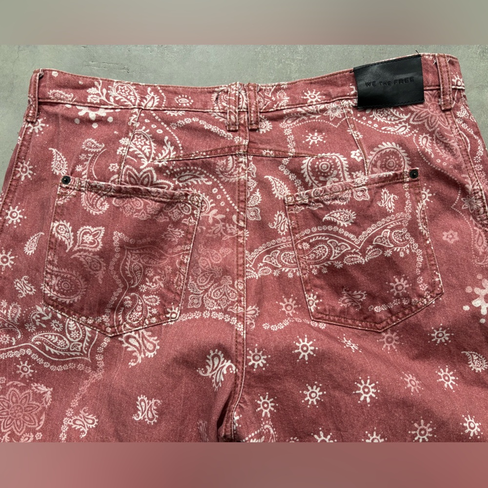 We The Free Good Luck Barrel Jeans Rust Combo - Picture 15 of 16